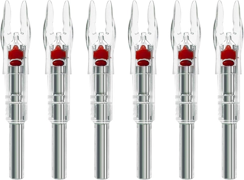 LEANPRO Store 6/12 PCS S Lighted Nocks for Arrows .244"/6.2mm Inside Diameter Lighted Arrow Nocks for Archery Hunting - Image 2